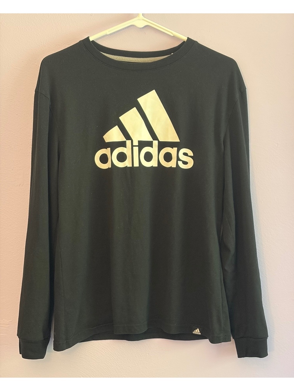 Adidas The Go-To Performance Tee Long Sleeve Shirt Medium Black